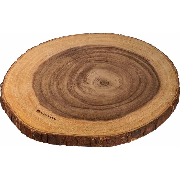 Zassenhaus Servierplatte Akazie rund 45x2,5cm, Schneidebrett, Braun