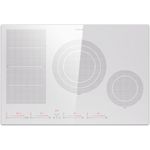 Klarstein Induktions-Kochfeld CP14-Mstrzone-77H-WH, Flexzone, Slider-Touch-Control, 4 Zonen, 7200 Watt, weiß