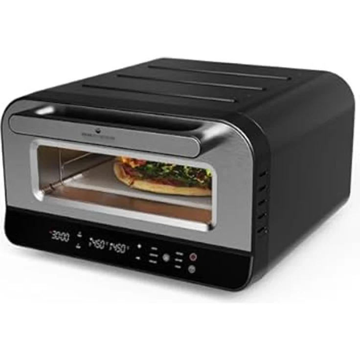 KeMar Kitchenware KPO-220 Elektrischer Pizzaofen mit Pizzaschaufel, Touch Display, bis 450°C – Bild 1