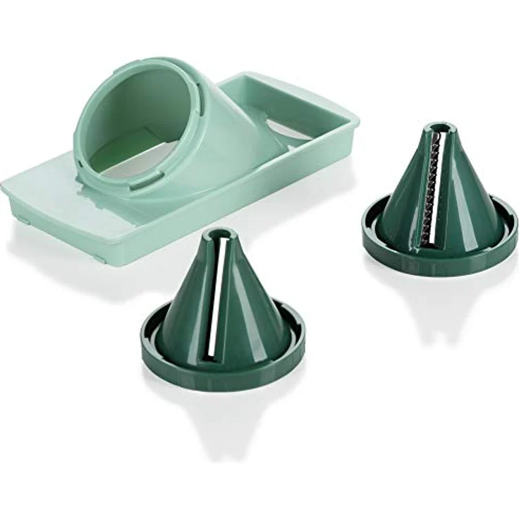 Genius Nicer Dicer Fusion Julietti | 34 Teile | Schneiden | Reiben | Julienne | Spiralen | Hobeln | Würfeln | Obst- und Gemüseschneider | Bekannt aus TV | NEU – Bild 6