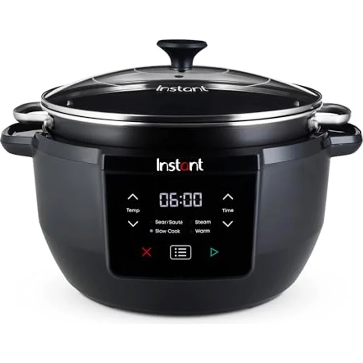 Instant Pot Superior Slow Cooker/Schongarer, 7.1L Multikocher Schwarz – 4 Kochfunktionen, Spülmaschinengeeignet 800W – Bild 1
