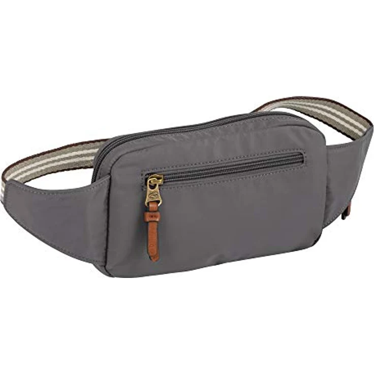 camel active Bari Gürteltasche, 18 cm grau, 100% Nylon, kompakte Umhängetasche – Bild 2