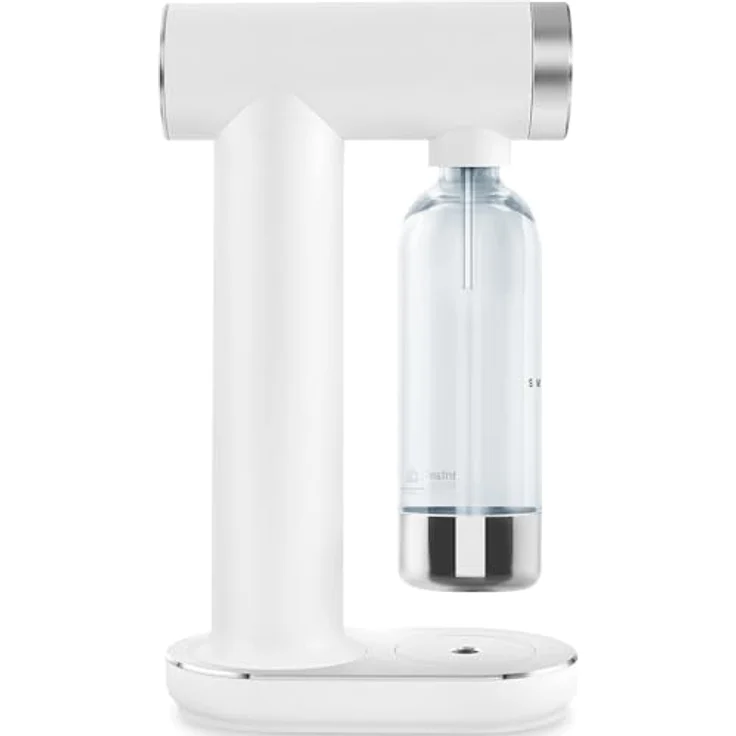 Smeg SKC01WHM Soda Maker, 800 ml, manuelle Karbonisierung, rutschfeste Füße, platzsparendes Design, Mattweiß – Bild 5