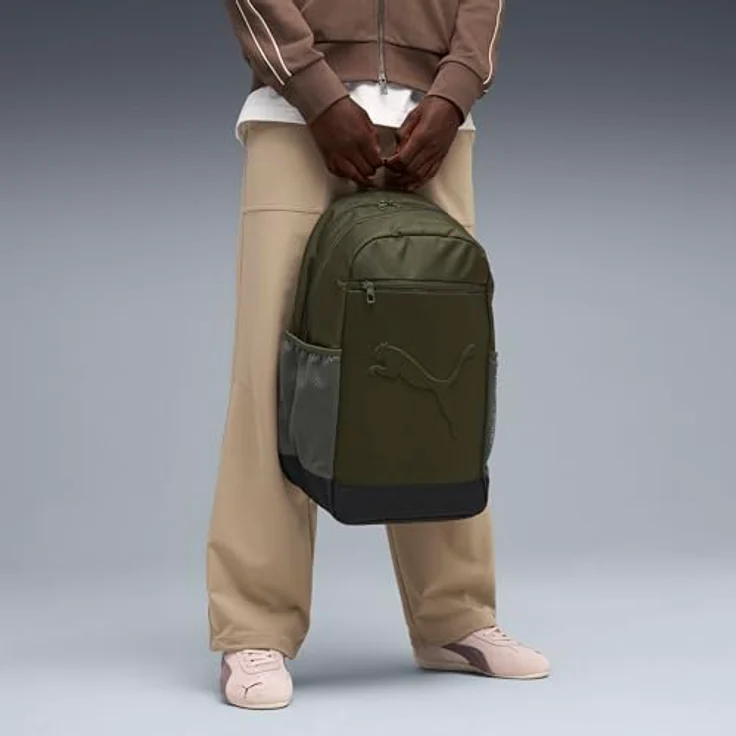 PUMA Buzz 28 l Freizeitrucksack für Erwachsene, mit mehreren Fächern und gepolsterten Schulterriemen, schwarz – Bild 3