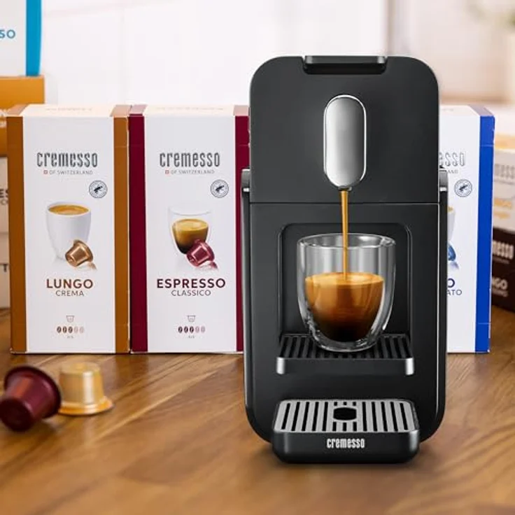 CREMESSO Kaffeekapselautomat Cremesso Brava Graphite Black mit XL Wassertank und 19 bar Druck – Bild 6