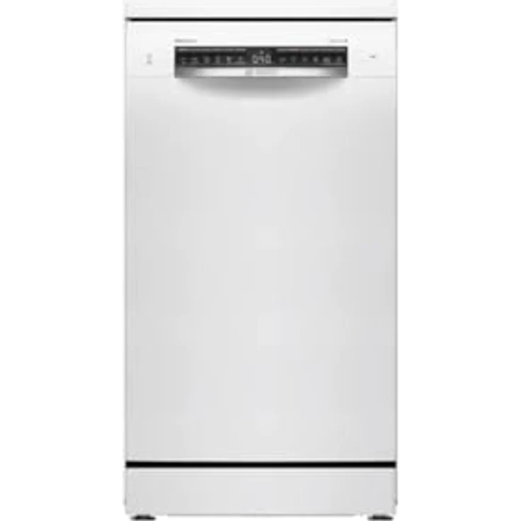 Bosch SPS4HMW49E, Freistehender Geschirrspüler für Singles, 45 cm breit, 10 Maßgedecke, leise (44 dB), Weiß und Schwarz, mit Kindersicherung und AquaStop – Bild 1