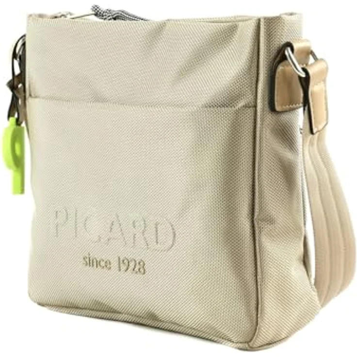 Picard Lucky One Umhängetasche, 24 cm, braun, Nylon, mit Reißverschluss- und Magnetverschlussfächern – Bild 2