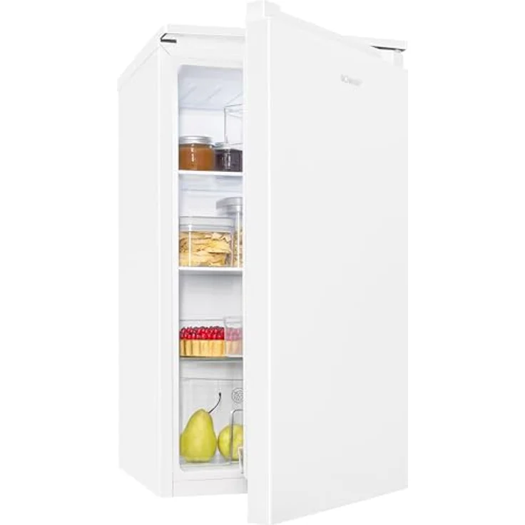 Bomann VS 7255 Kühlschrank, 87l Standgerät in Weiß mit 3 Glasablagen, Gemüsefach und stufenloser Temperaturregelung – Bild 8