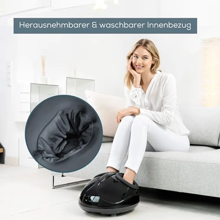 Beurer FM 90 Fußmassagegerät, mit Luftkompressionsmassage, Wärmefunktion, drei Shiatsu-Massage Kombinationen – Bild 4