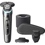 Philips Shaver Series 9000 - Elektrischer Nass- Und Trockenrasierer Mit SkinIQ-Technologie Und Barttrimmer-Aufsatz (Modell S9987/59)