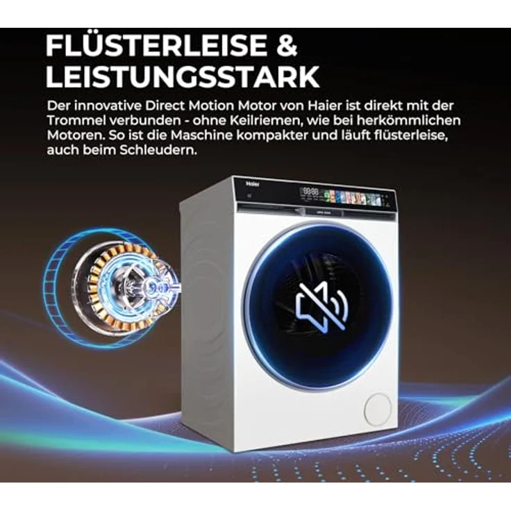 HAIER HW130-B14687U1 G9 Waschmaschine, 13 kg, 1330 U/Min., A, Wi-Fi, UltraFresh-Technologie, Flexy Time, antibakterielle Reinigung – Bild 7