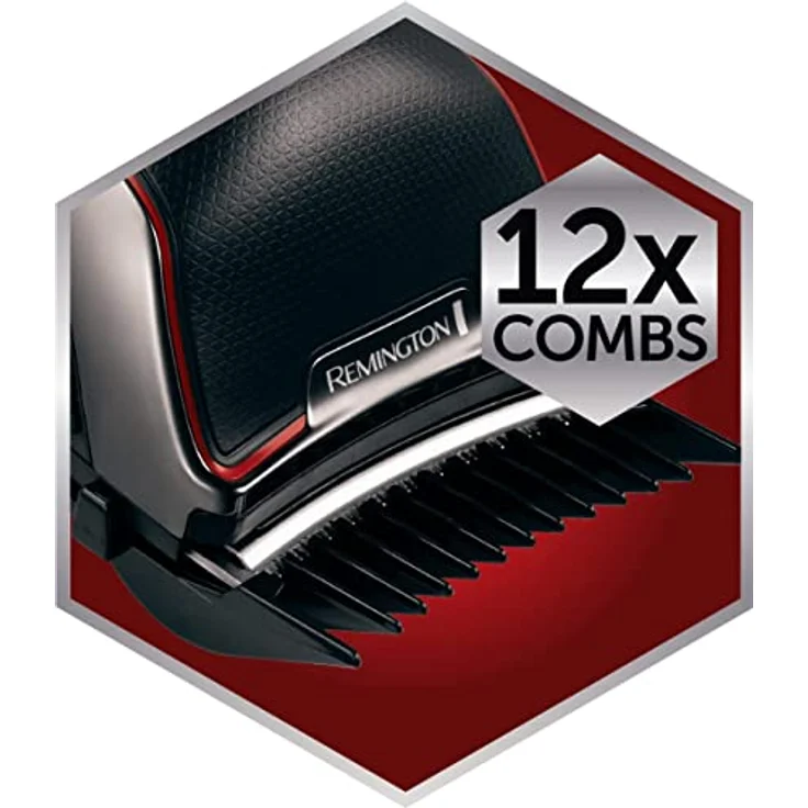 Remington Haarschneidemaschine Profi DIY HC4300, Curve-Cut-Technologie, Netz-/Akkubetrieb, 12 Aufsteckkämme, Lithium - Preisvergleich – Bild 5