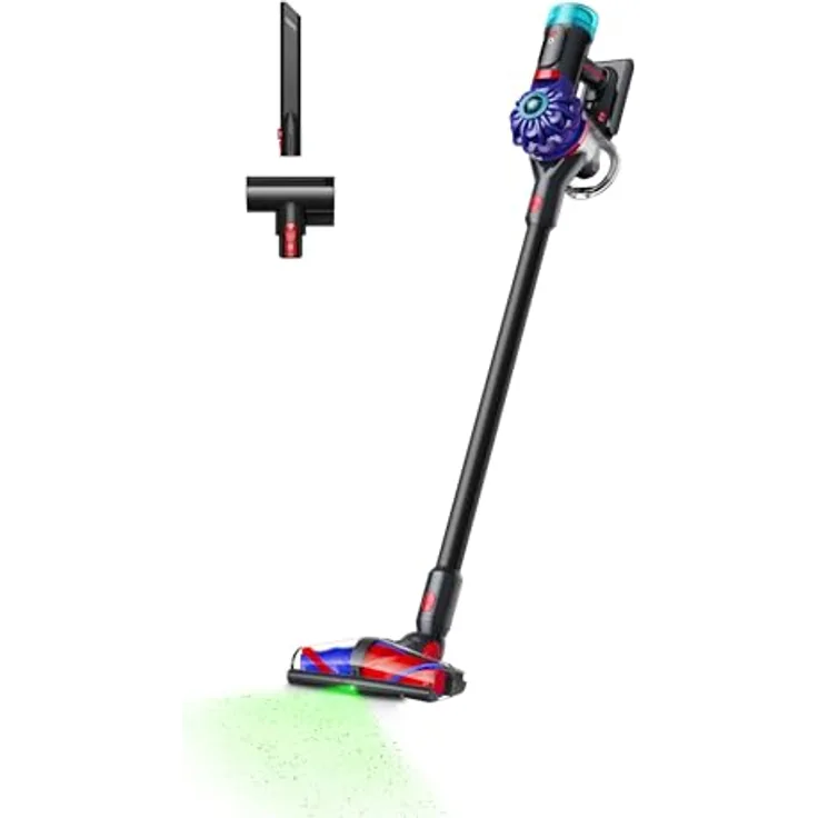 Dyson V10 Konical™, Akku-Hand-und Stielstaubsauger mit Auto-empty Dok™, Schwarz/Blau, 60 Minuten Laufzeit, HEPA-Filter