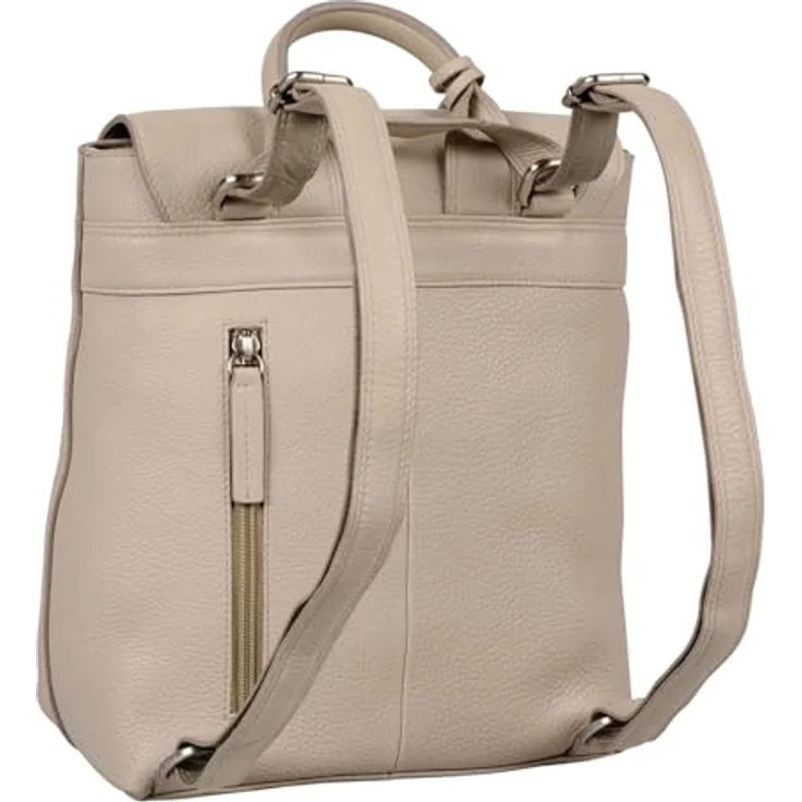 Burkely Soft Skylar City Rucksack, 100% Leder, 27 cm, beige – Bild 3