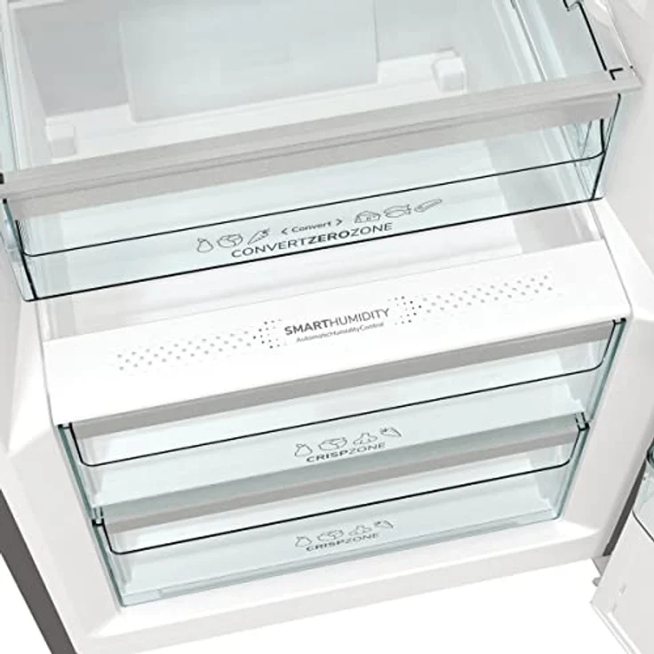 Gorenje R 619 CSXL6 Kühlschrank / 185 cm/Inverter Kompressor/CrispZone mit Feuchteregler/AdaptTech/Umluftkühlsystem/Schnellkühlfunktion/Kühlteil 384 l/EEK C/Inox Look, Edelstahl- Look – Bild 5
