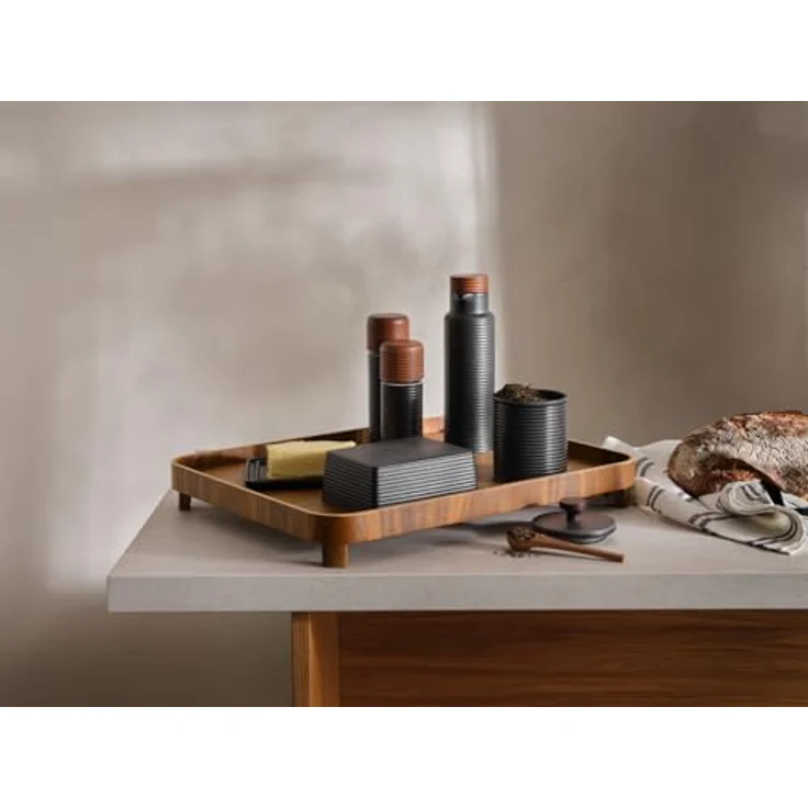 ASA SELECTION Salzmühle kitchen'art Pfeffer-/ Salzmühle schwarz 17 cm, Hochwertiges Porzellan, schlankes Design, leicht zu reinigen – Bild 2