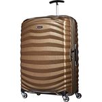 Samsonite Lite-Shock - Spinner L Koffer, 75 cm, 98.5 L, 4 Rollen, Braun (Sand)