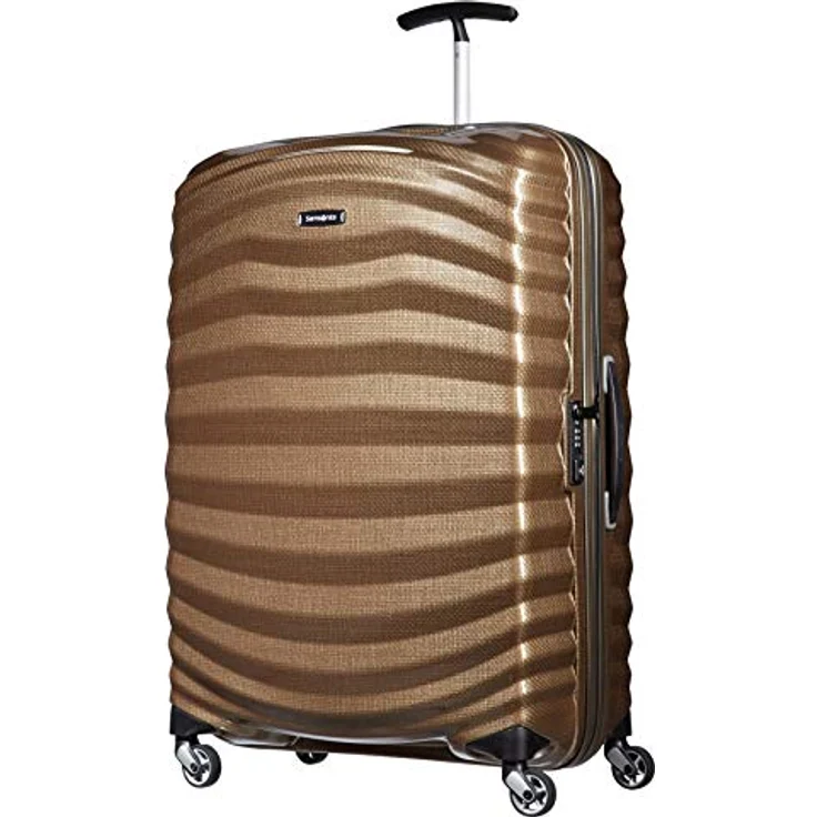 Samsonite Lite-Shock - Spinner L Koffer, 75 cm, 98.5 L, 4 Rollen, Braun (Sand) – Bild 1