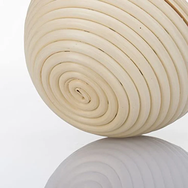 Westmark Gärköbchen-Set, 2tlg., Gärkörbchen rund + Bezug, Peddigrohr/Baumwolle, Hellbeige/Beige, 3206227B – Bild 3