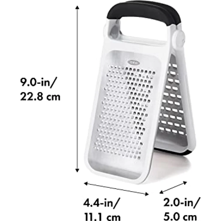 OXO Good Grips geätzte Doppelreibe aus Edelstahl - für Käse und mehr – Bild 2