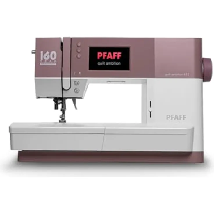 PFAFF quilt ambition 635, Nähmaschine mit 203 Programmen, altrosa, integriertem IDT™ System und großem Color Touch Screen