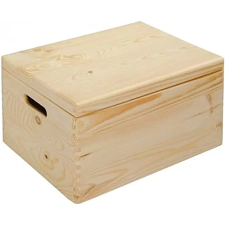 Kesper Allzweckkiste 30x20x14cm mit Deckel aus Kiefer, braun, 30 x 20 x 14 cm - Preisvergleich
