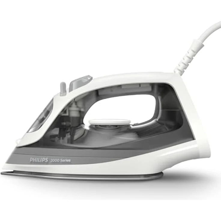 Philips 2000-Serie Dampfbügeleisen - Bis zu 25 g/min Dauerdampf. 2000W. 250 ml Wassertank. Schnelle Entknitterung. 4 Dampfstufen. Keramiksohle. Leichtes Gewicht für Leichtes Bügeln. Grau (DST2020/80) – Bild 3