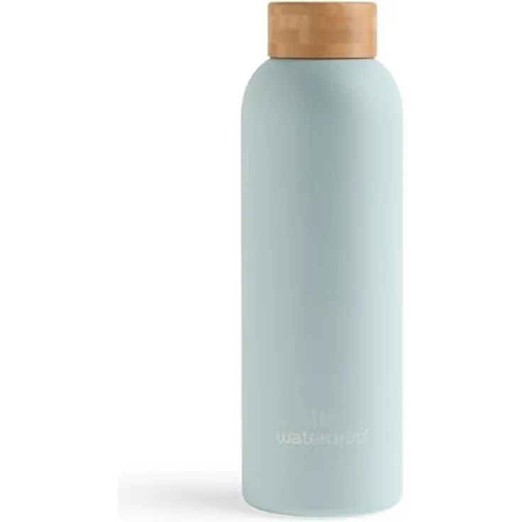 waterdrop® Edelstahl Trinkflasche 600ml, doppelwandige Thermosflasche auslaufsicher, BPA-frei, für heiße & kalte Getränke, ideal für Büro & Fitness