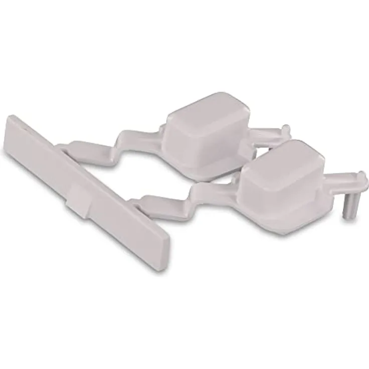 DL-pro Tastenkappe für Whirlpool Bauknecht 481071425531 Indesit C00343986, 66x41x19mm, weißer Reset Startknopf für Waschmaschinen WAE WAK WAG AWS WCM WM WMC AWM WA HDW