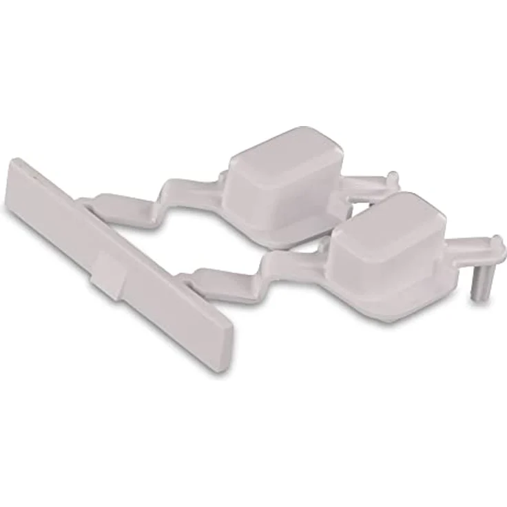 DL-pro Tastenkappe für Whirlpool Bauknecht 481071425531 Indesit C00343986, 66x41x19mm, weißer Reset Startknopf für Waschmaschinen WAE WAK WAG AWS WCM WM WMC AWM WA HDW – Bild 1