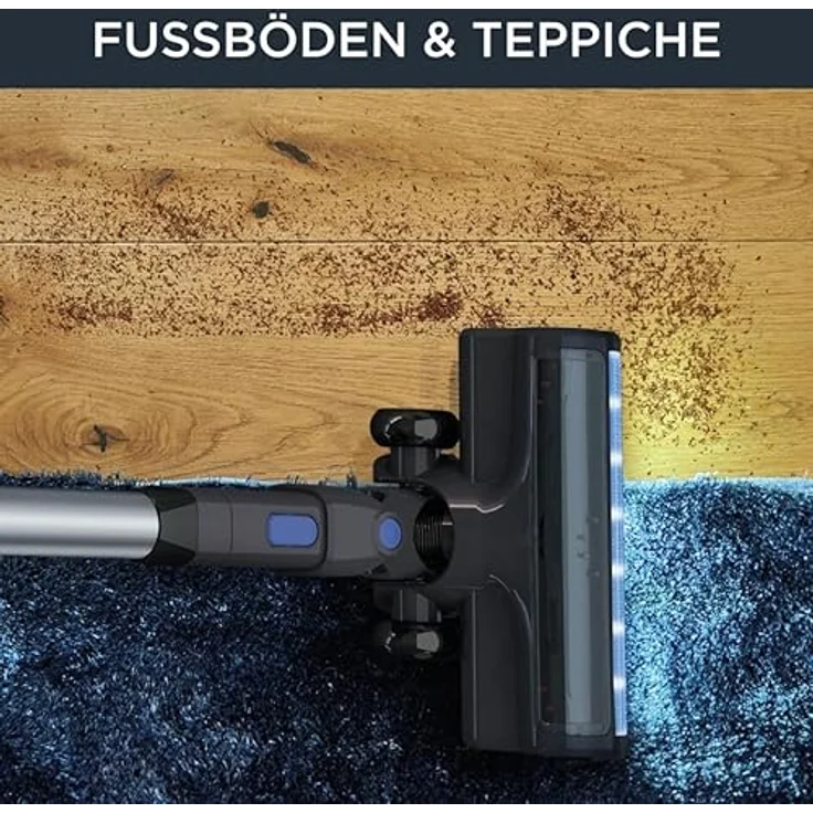 Rowenta Elektrobesen ohne Kabel und ohne Beutel Grigia & Blu – Bild 3