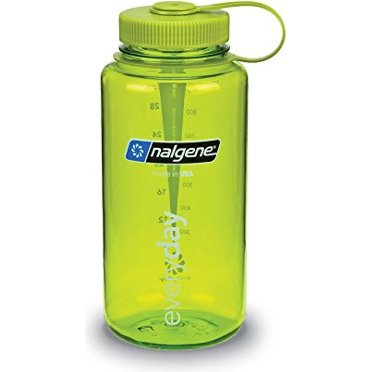 Nalgene Uni Wide Mouth 1L Trinkflasche, Grau, 1 – Bild 4