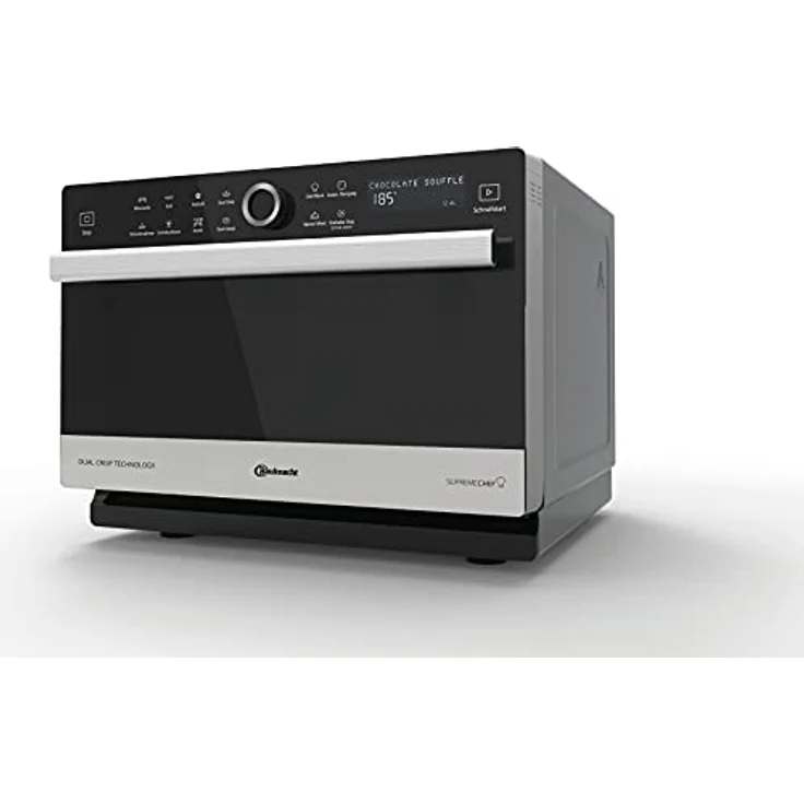 Bauknecht Supreme Chef MW 3391 SX 5in1-Multifunktionsmikrowelle -1000 W-33 L Garraum-Heißluft 1700 W-XXL Grill 1200 W-DualCrisp & CrispFry -AutoClean-Dampfgaren-Schmelz- und Schnellauftau-Funktion – Bild 4