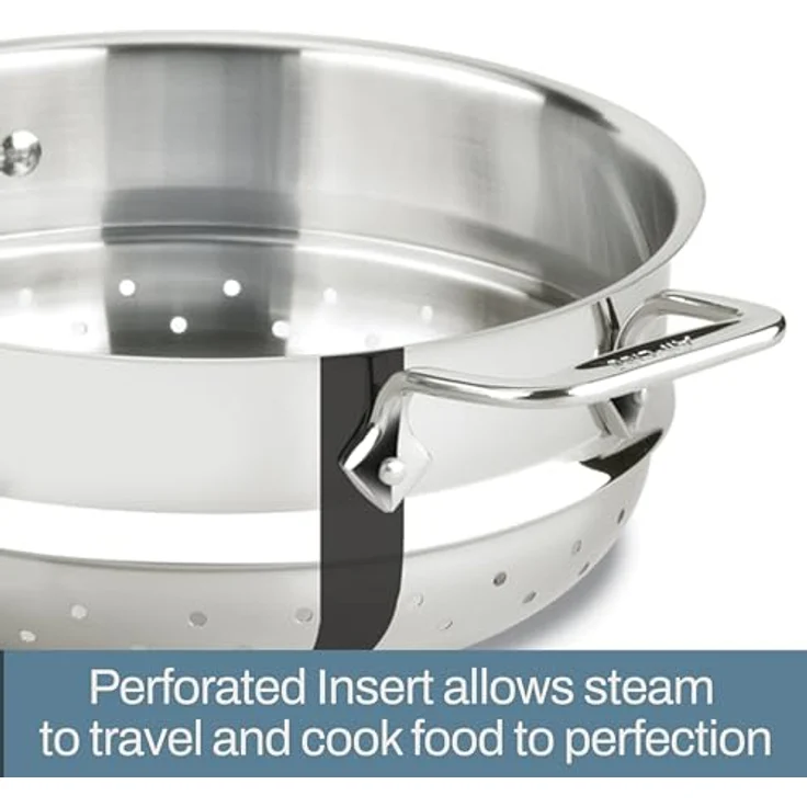 All-Clad E414S564 Edelstahl-Dampfgarer-Kochgeschirr, 5 Quart, silber ? 2100078498 – Bild 5