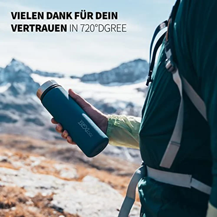 720°DGREE Edelstahl Trinkflasche Kinder 410ml “noLimit”, Auslaufsicher, BPA-Frei, Thermosflasche mit Sportdeckel, für Kohlensäure, für Schule und Kindergarten – Bild 4