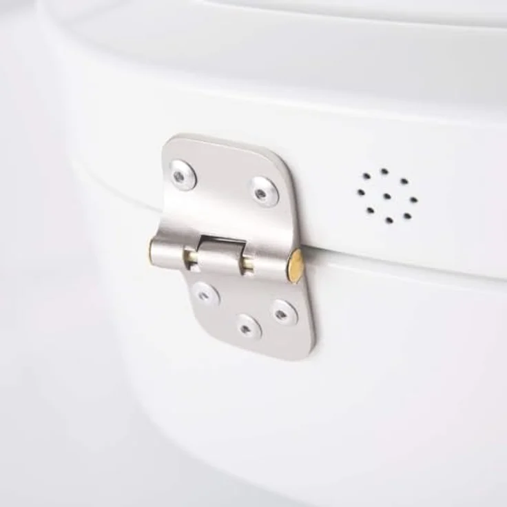 WESCO Single Elly Brotkasten, sand matt, pulverbeschichtetes Stahlblech, Lüftungslöcher und stabiler Handgriff – Bild 2