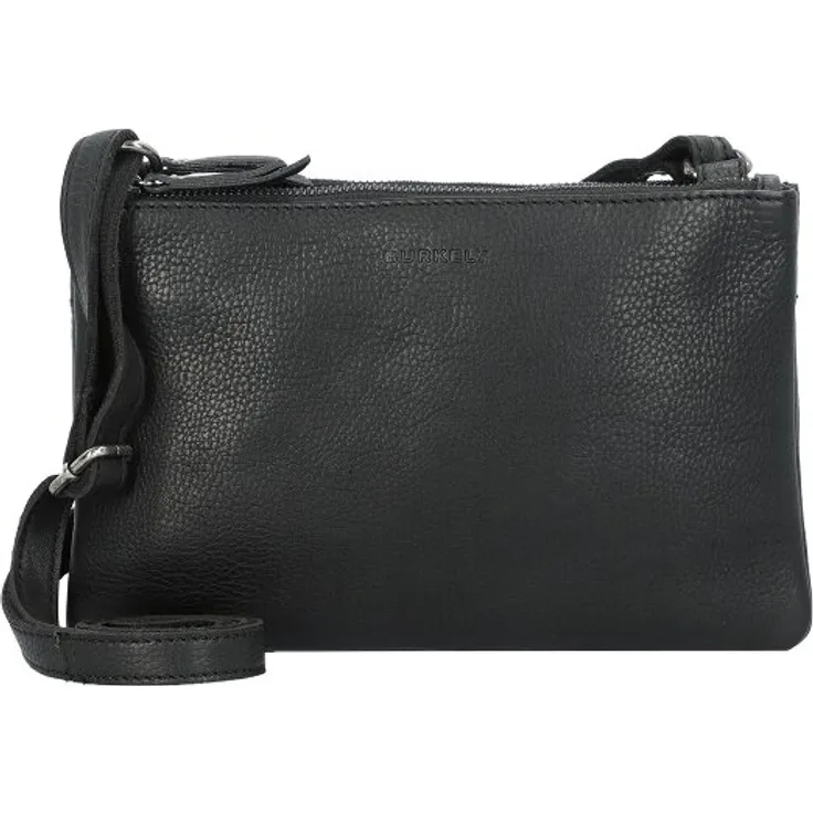 Burkely Antique Avery Umhängetasche, 100% Leder, 25 cm, schwarz