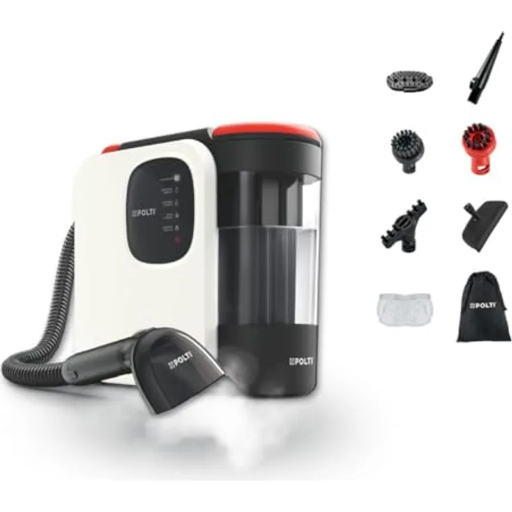 Polti StainOver SC30, Teppichreinigungsmaschine mit 2000 W Motor, 1,6 l Frischwassertank und kompaktem Design, tief weiß
