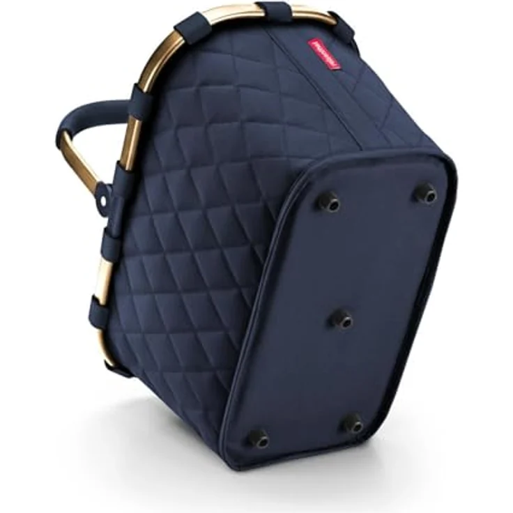 reisenthel carrybag Einkaufskorb mit Henkel Einkaufstasche Shopping Tragetasche frame rhombus midnight gold – Bild 3