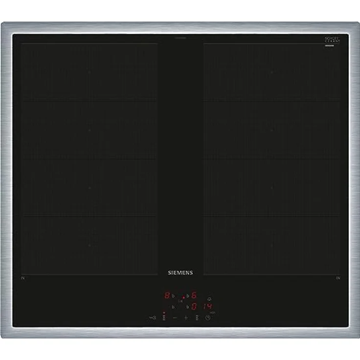 Siemens EY645CXB6E iQ700, Induktionskochfeld, 60 cm, herdgesteuert, Schwarz, Mit Rahmen aufliegend, varioInduktion, powerBoost, powerInduktion - schneller, sauberer und sicherer kochen – Bild 1