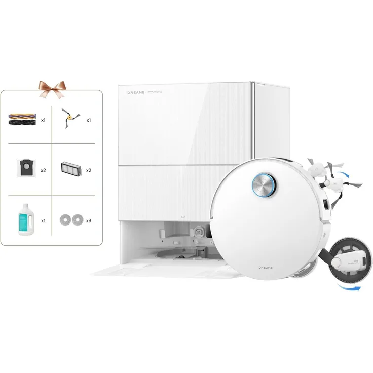 Dreame X60 Pro Ultra Saugroboter mit 42.000Pa Saugkraft und Wischfunktion, intelligente Navigation und Heiztechnologie