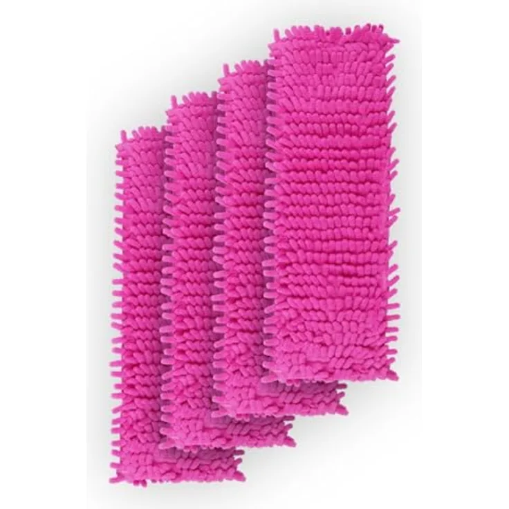 Bestlivings Ersatzbezug Beere für Bodenwischer (4er Pack) - 40cm Chenille Wischbezug, für alle gängigen Klapphalter - Bezug für alle Bodenarten, Mikrofaser für effiziente Reinigung