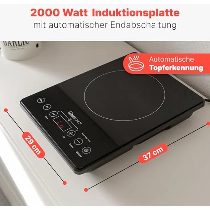 Clatronic EKI 3569, Kochplatte, Betriebsart elektrisch, Breite 29 cm – Bild 4