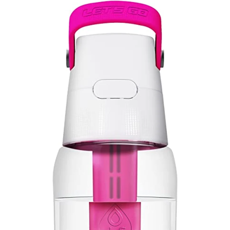 Dafi Filterflasche Solid | Farbe Rosa 0,7 L | Beseitigt den Chlorgeschmack und Geruch, Gebrauch zu Hausebeim Training, im Fitnessstudio – Bild 3