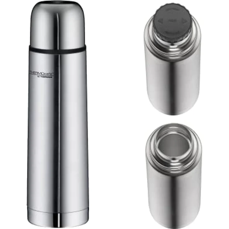 ThermoCafé by THERMOS 4058.205.050 Thermosflasche Everyday, Edelstahl mattiert 0,5 l, Drehverschluss mit Trinkbecher, BPA-Free – Bild 2