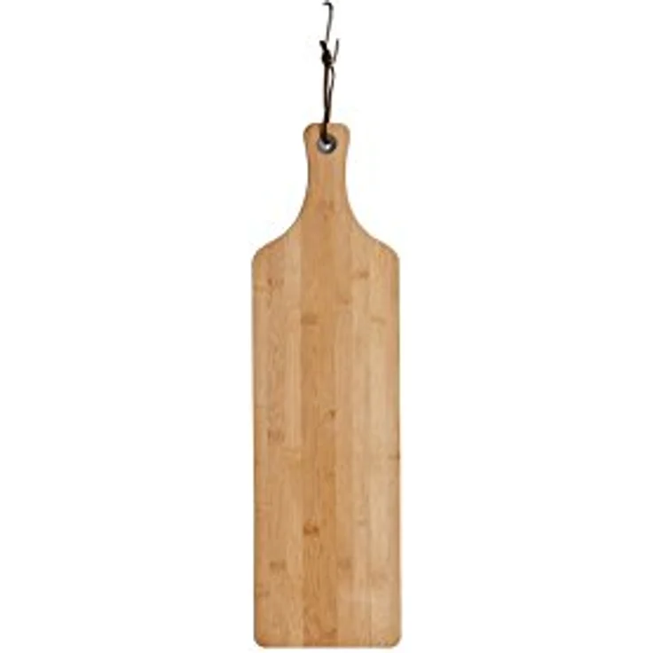 Zeller 25193 Schneide--Servierbrett mit Griff, Bamboo, ca. 57 x 16 x 1,2 cm – Bild 2
