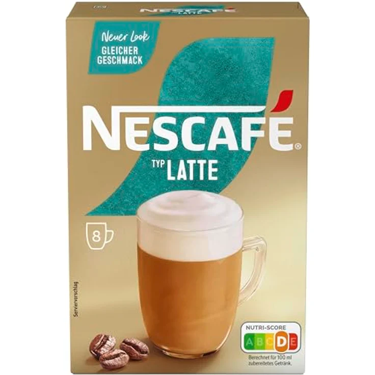 Nescafé Gold Typ Latte, löslicher Bohnenkaffee aus erlesenen Kaffeebohnen, koffeinhaltig, mit extra viel Schaum – Bild 2