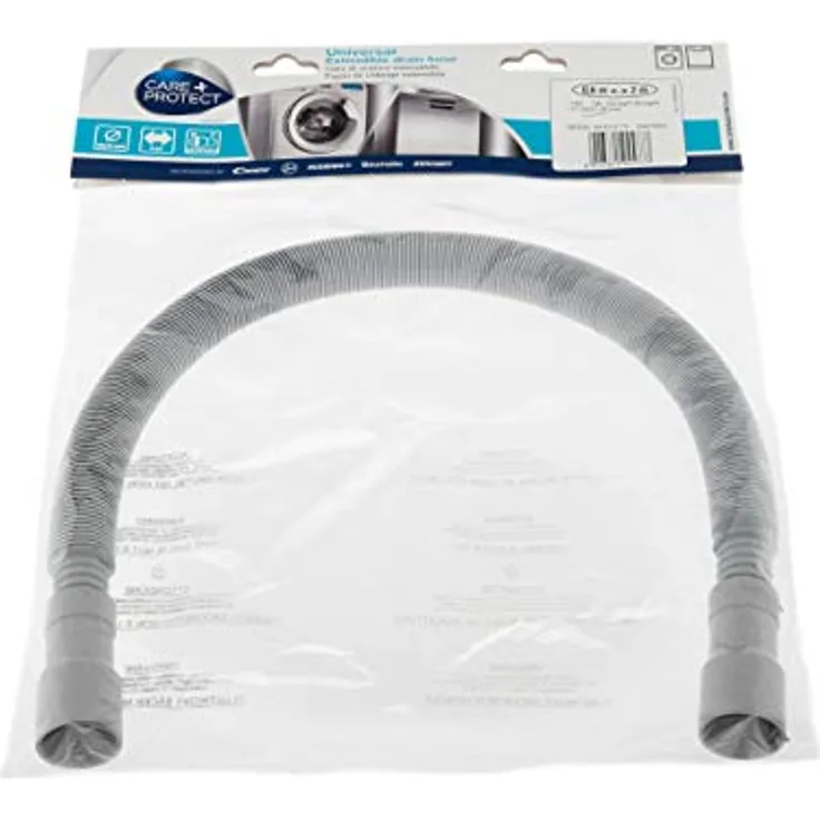 CARE + PROTECT 35601854 Universal Ausziehbarer Ablaufschlauch Ausziehschlauch aus speziellen Thermoplasten mit längenverstellbarer Krümmung Flexibel und anpassungsfähig für alle Installationen.