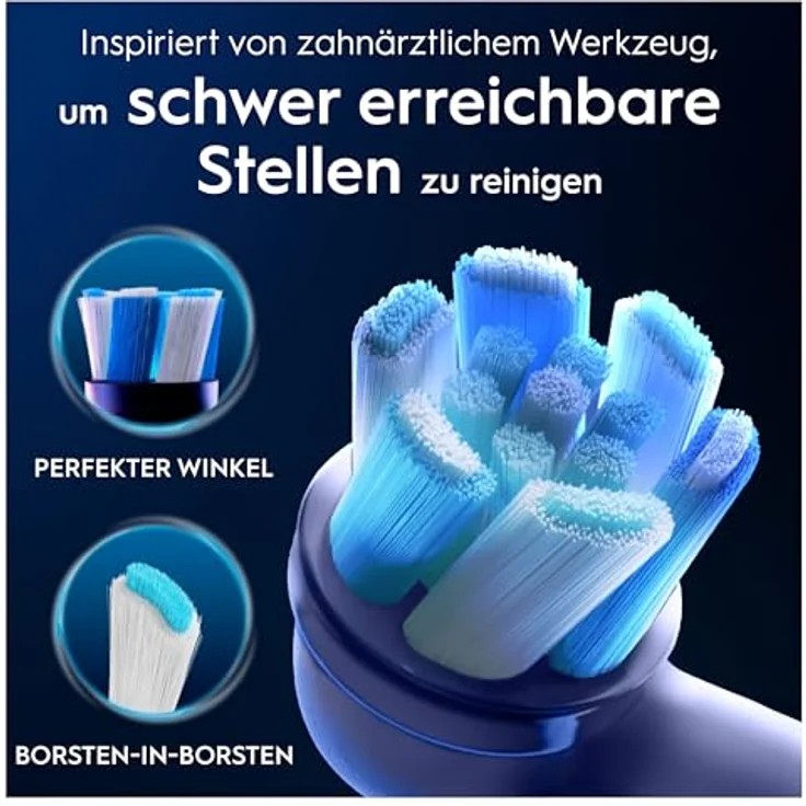 Oral-B iO Ultimative Reinigung, Original Aufsteckbürsten, 'Borsten-in-Borsten' Bündel, Weiß, 10 Stück – Bild 3