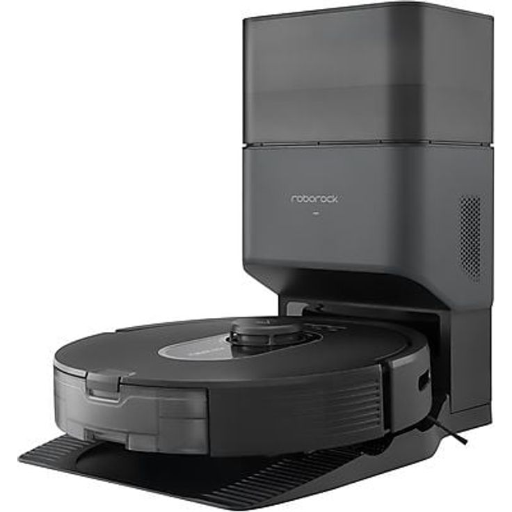 Roborock Q5 Max+ Saugroboter, Schwarz, 240 Min Laufzeit, Tierhaarfreundlich, 0,45 L Behälter, 67 dB Geräuschpegel